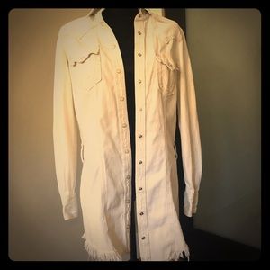 True Religion Pearl Button Down Denim Jacket Med